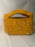 Sac moutarde avec perle