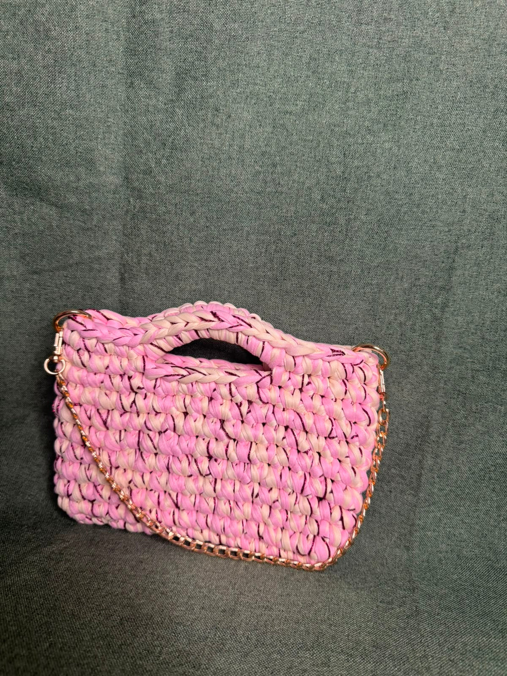 Sac au crochet couleur Cerisier – Fait main 🍒👜