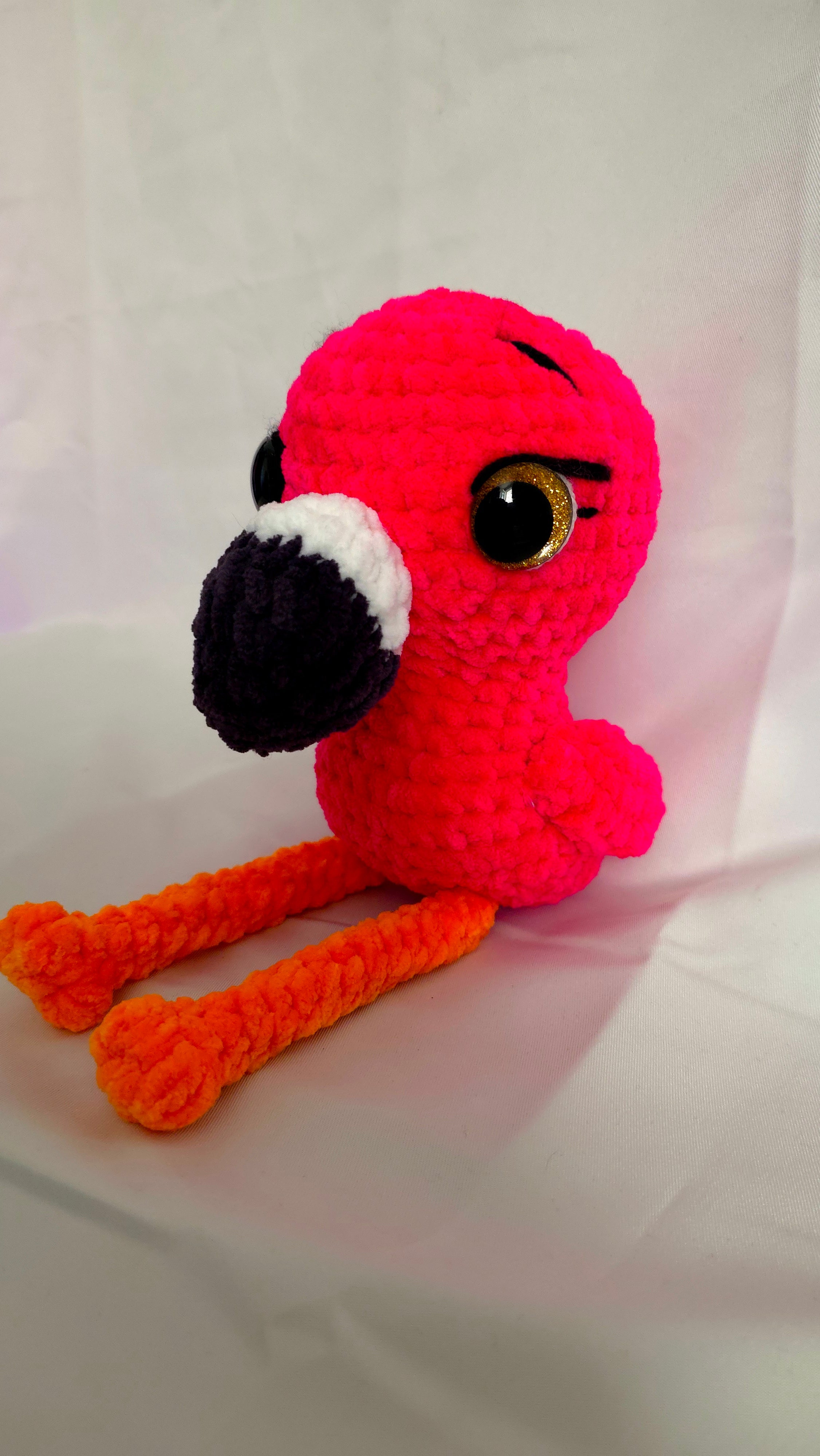 🦩 Peluche Flamant Rose au Crochet – Jouet Fait Main à partir de 3 ans