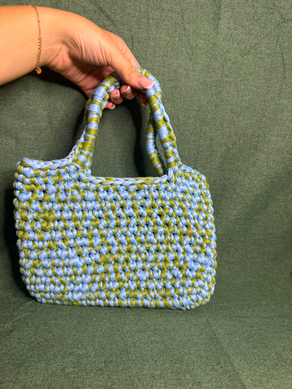 Grand sac au crochet 👜💙💚