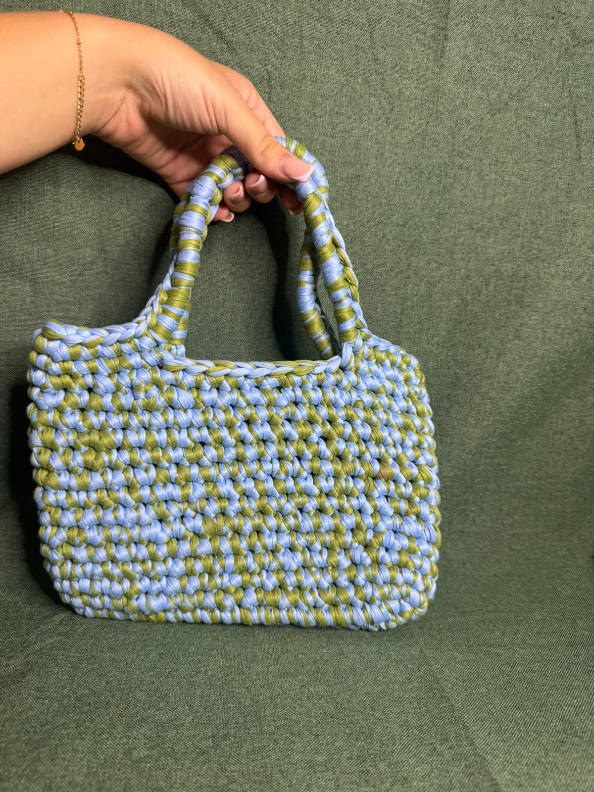 Grand sac au crochet 👜💙💚
