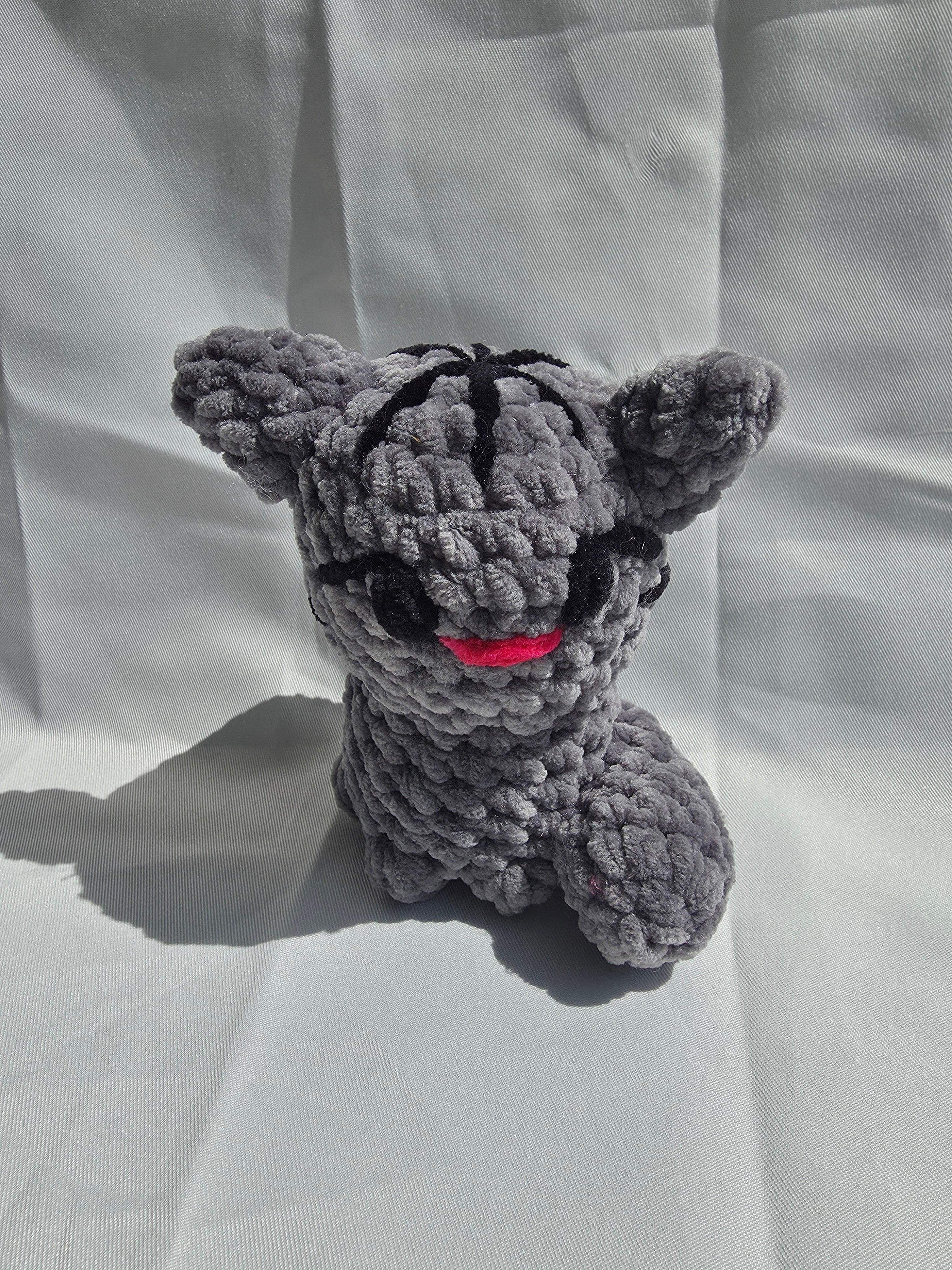 Petit Chat Crocheté Gris 🐱