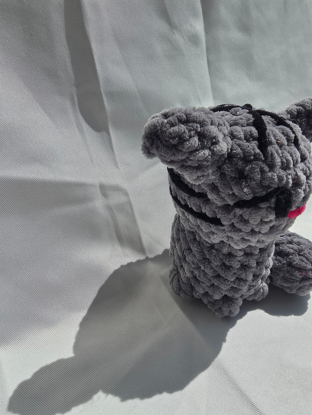 Petit Chat Crocheté Gris 🐱