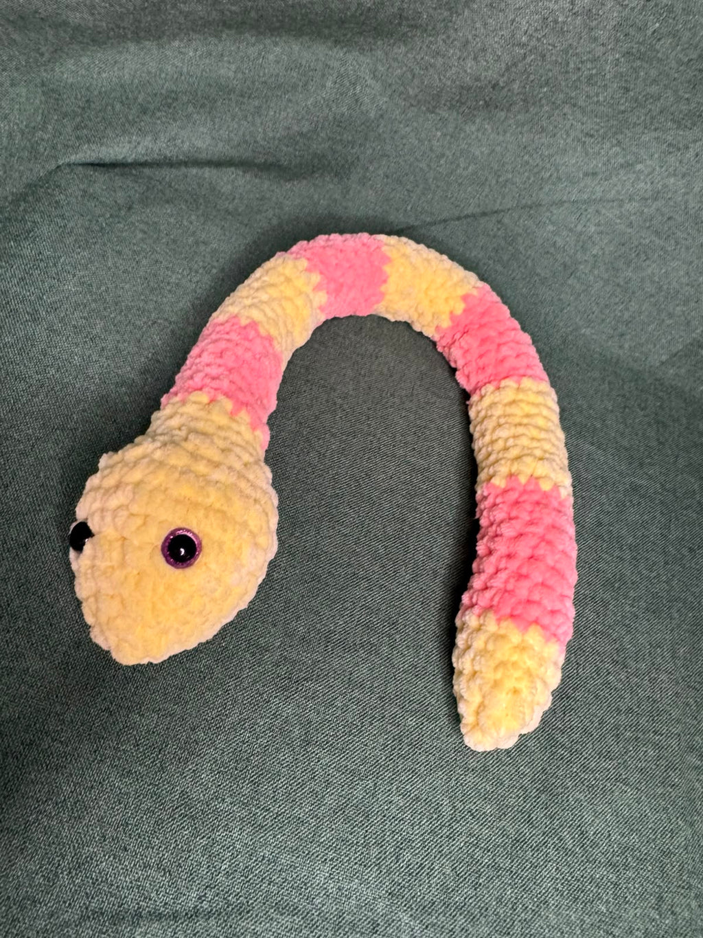 Serpent au crochet – Fait main 🐍💚