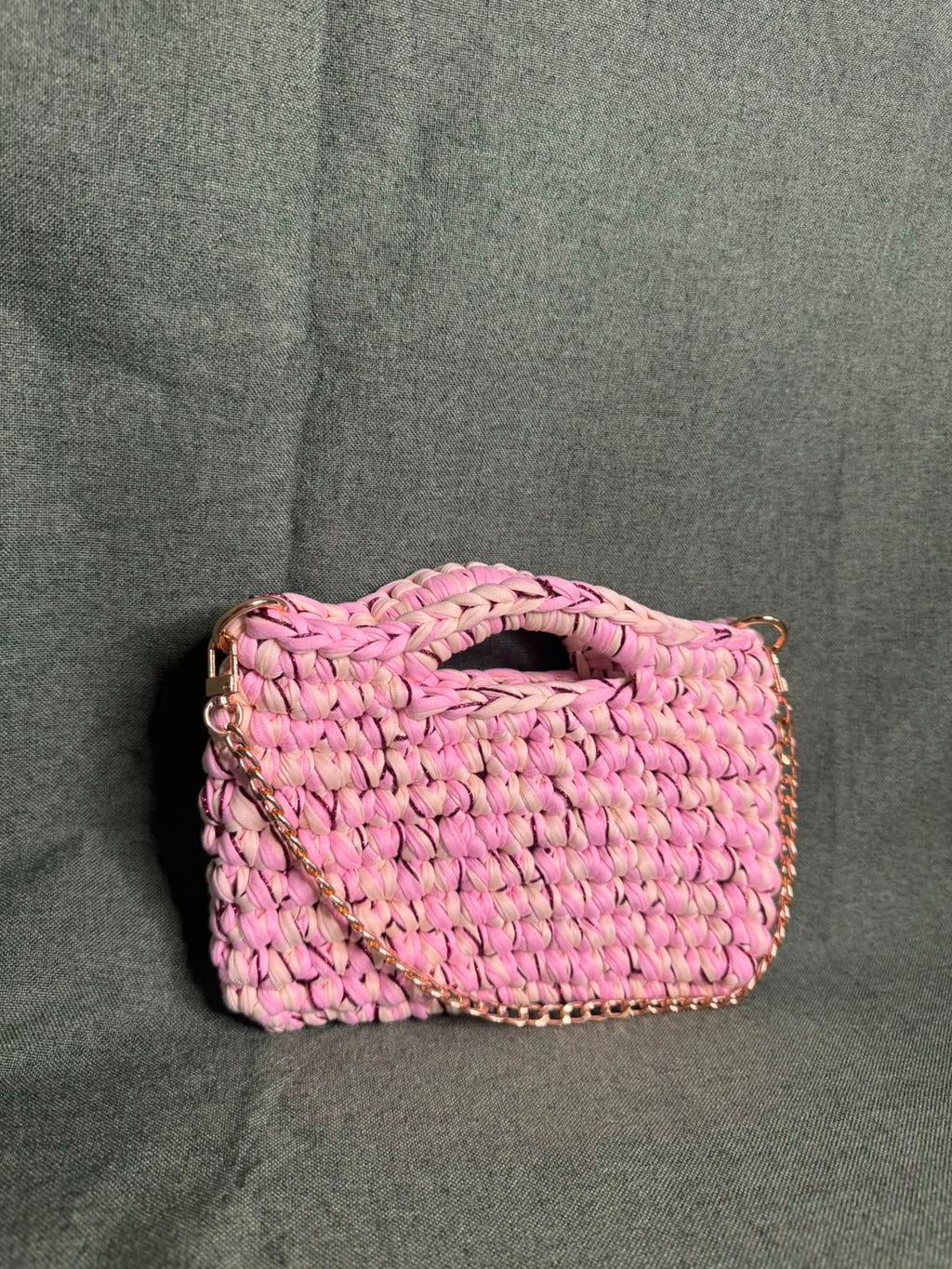 Sac au crochet couleur Cerisier – Fait main 🍒👜