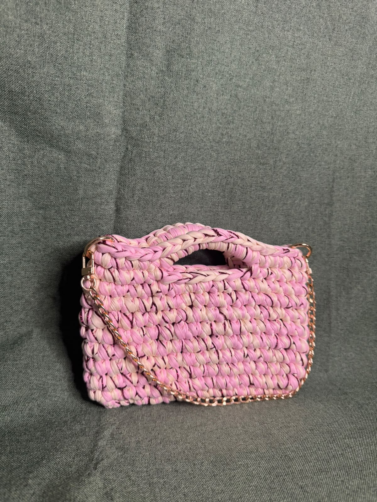 Sac au crochet couleur Cerisier – Fait main 🍒👜