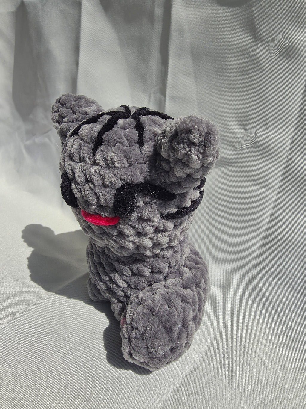 Petit Chat Crocheté Gris 🐱