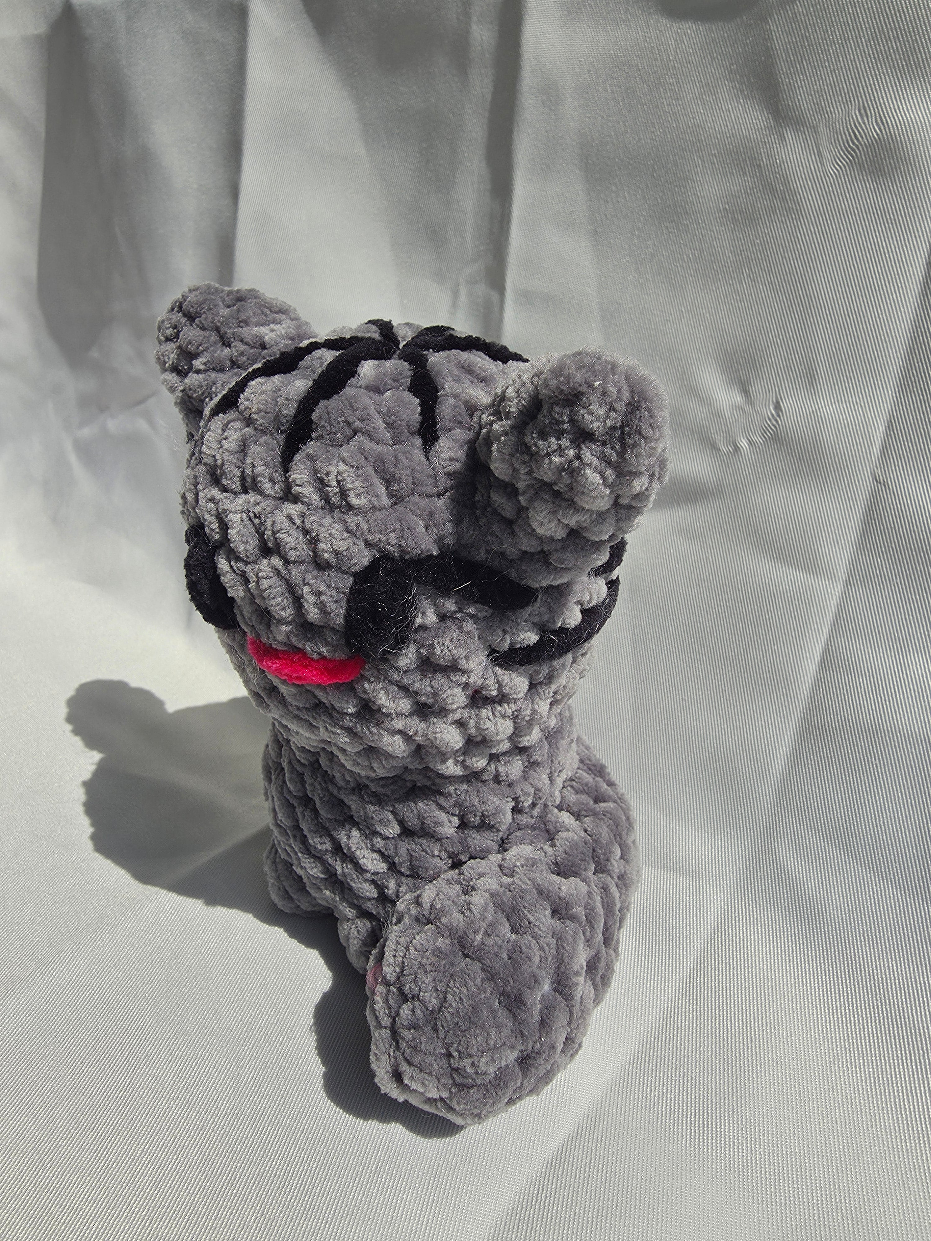Petit Chat Crocheté Gris 🐱